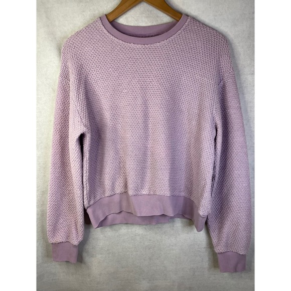 Marine Layer Sweaters - Marine Layer Birdseye Sweatshirt in Lavender‎ M